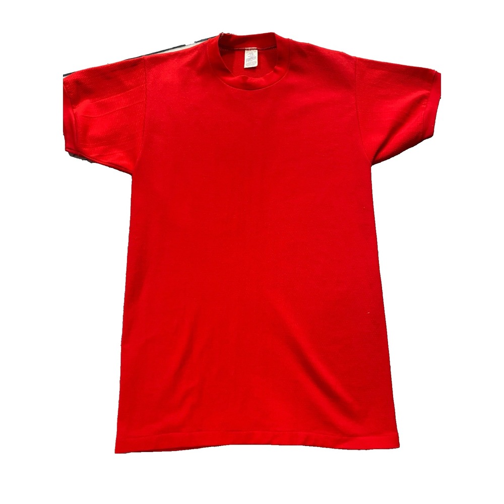 70s Vtg Softball Champs Winona State MWIAA Jersey Shirt Knit‎ Nylon Red Rare - Picture 5 of 8